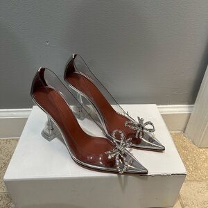 Amina Muaddi Rosie Glass Pump PVC
